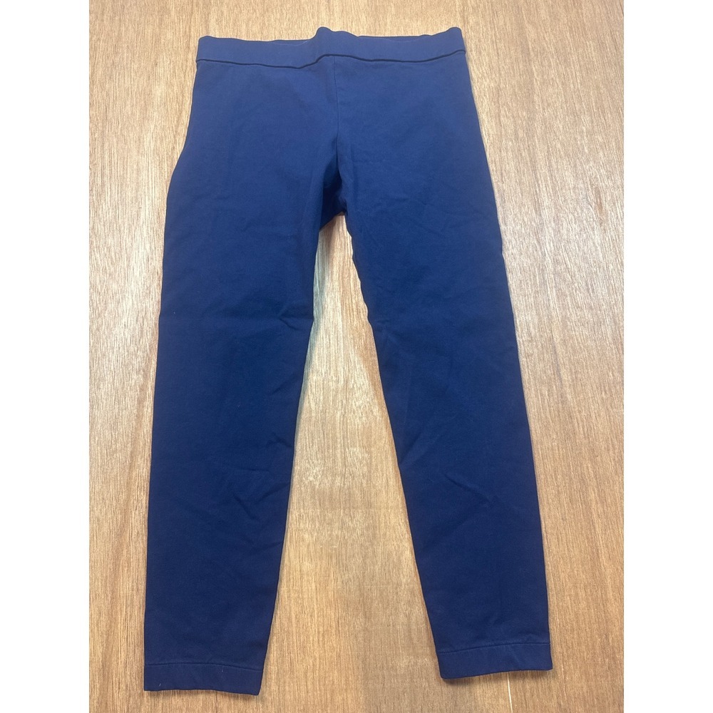 Lauren Ralph Lauren Leggings Women 4P Navy Blue Cotton Blend Cropped